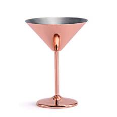 Rustfrit stål cocktailglas med høj bund, ubrydelig metalbar