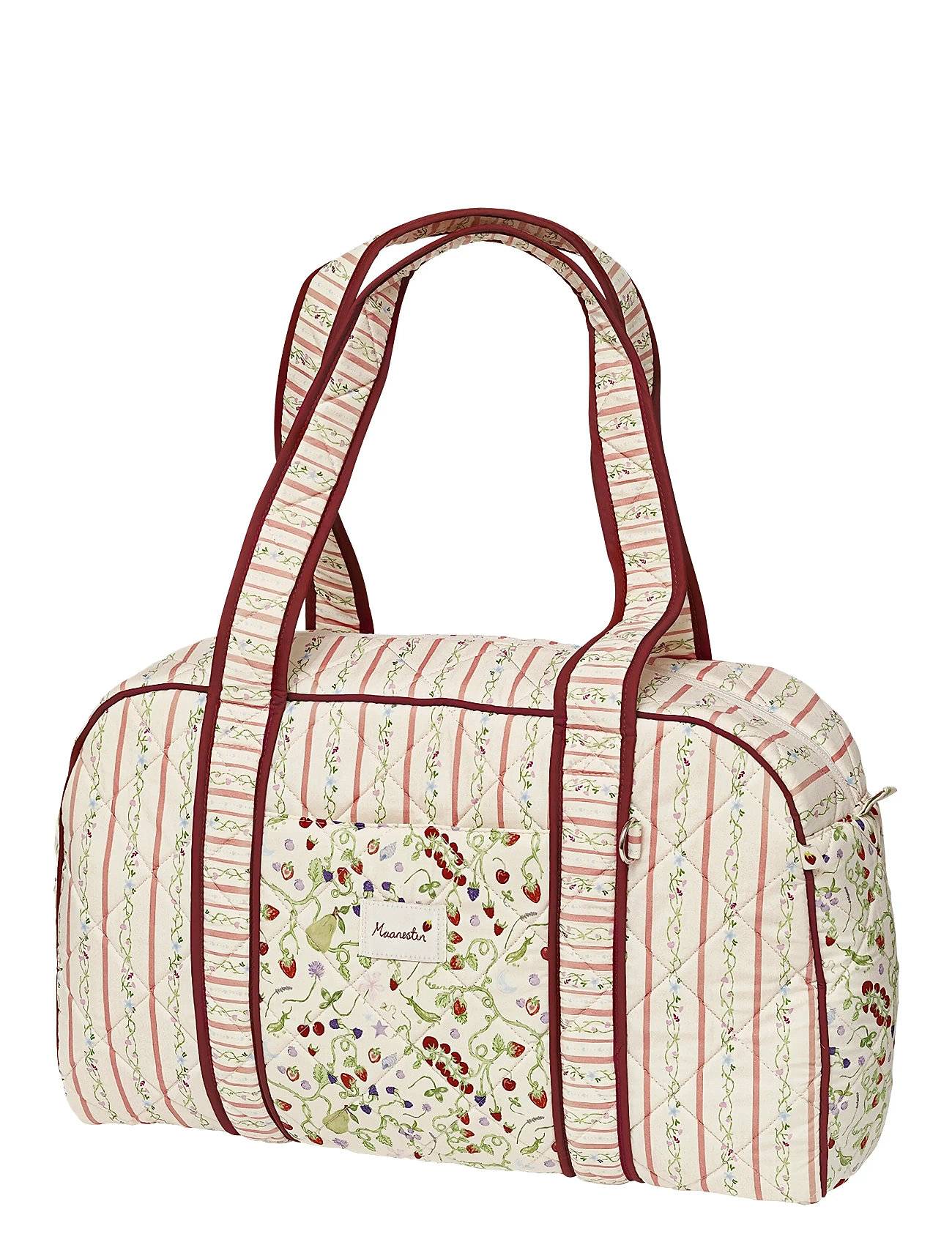 Maanesten Suvi Quilted Bag Summer Stripes Peach - Cream - ONE SIZE