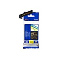 Brother Original P-touch märkband TZe-354 24 mm, guld på svart (kompatibel med Brother P-Touch P700, 2430, D600, 9700PC, P750W)