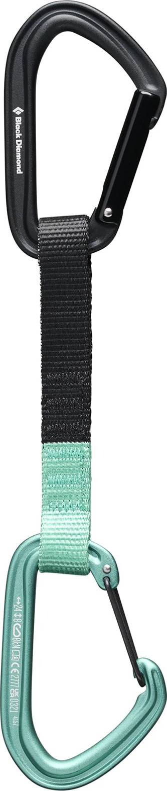 Black Diamond Hotforge Hybrid Quickdrw 12 Cm Clean Green, OneSize