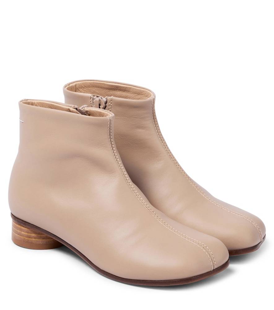 MM6 Maison Margiela Kids Botines de piel - beige - EU 30