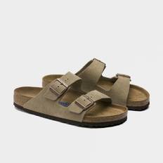 Birkenstock Womens Arizona Narrow Soft Footbed Suede Taupe (951303)