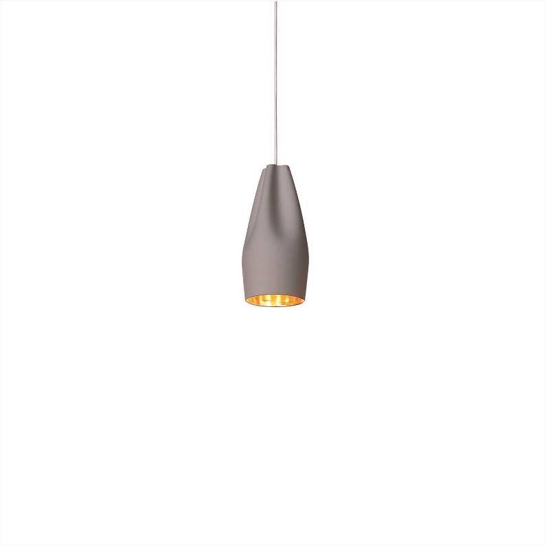 Pleat box 13 LED pendel fra Marset - Grå/guld