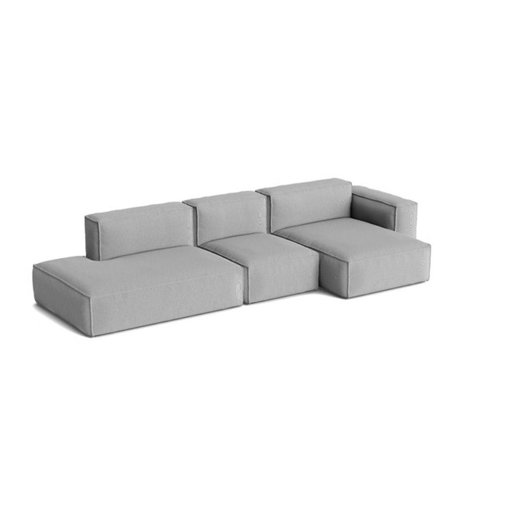 HAY Mags Soft Low 3-sits m. avtagbar klädsel Comb. 4 Höger Steelcut Trio 124