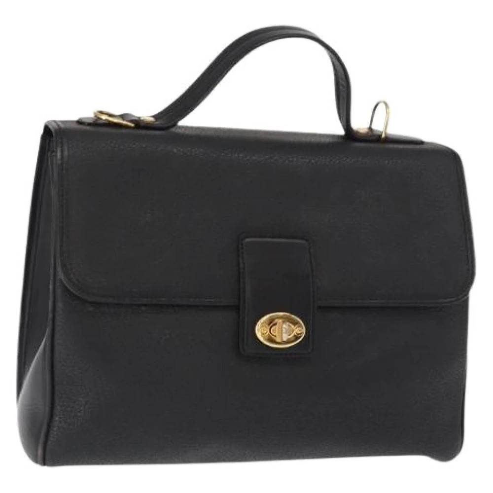 Gucci Vintage Pre-owned Vintage Læder Håndtaske - Vintage - Dame - Sort - ONE SIZE - Læder