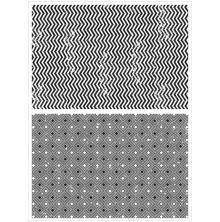 Tim Holtz Cling Stamps 7X8.5 - Zigzag & Diamonds CMS242