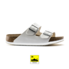 Birkenstock Pro Arizona SL SRA super-grip sandal smal bredde hvid-hvid