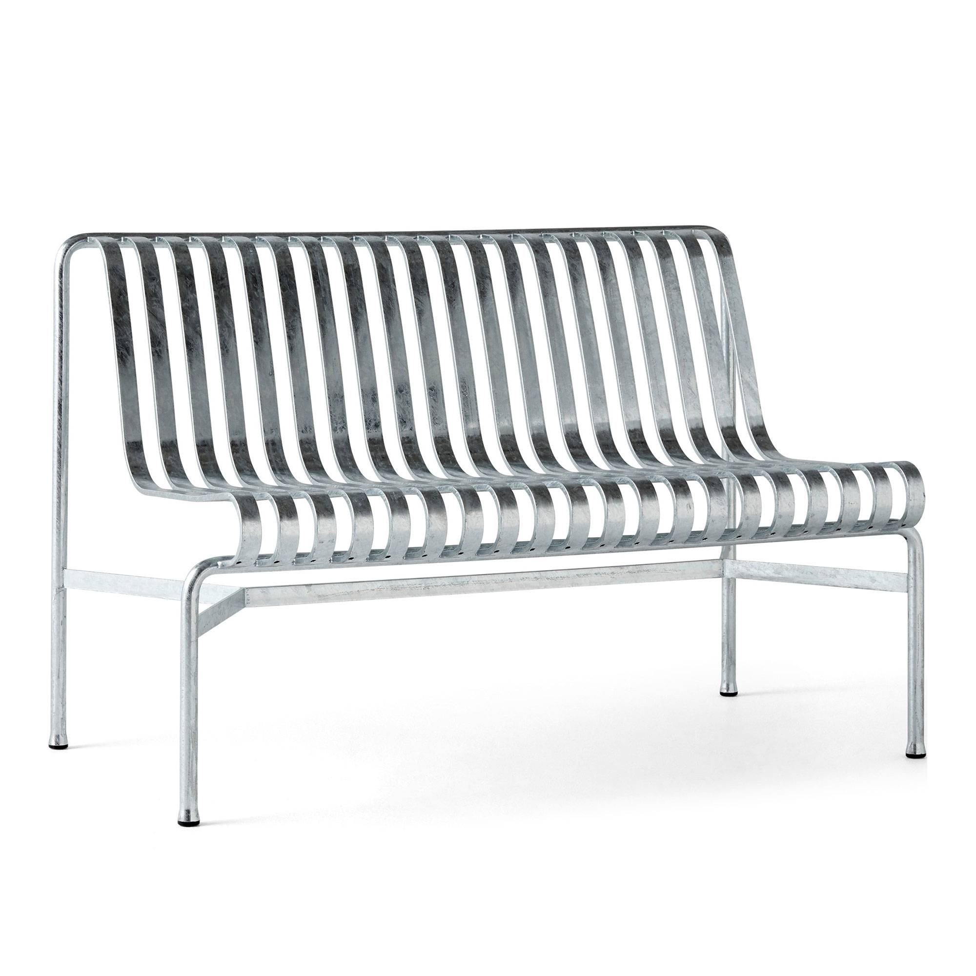HAY - Palisade havebænk - Hot Galvanised - Havebænke - Ronan & Erwan Bouroullec - Sølv - Metal