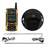 Dubbel sond trådlös fjärrkontroll digital överföring kötttermometer BBQ termometer matlagning mat kötttermometer för hem kök utomhus matlagning tillbehör