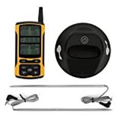 Dubbel sond trådlös fjärrkontroll digital överföring kötttermometer BBQ termometer matlagning mat kötttermometer för hem kök utomhus matlagning tillbehör