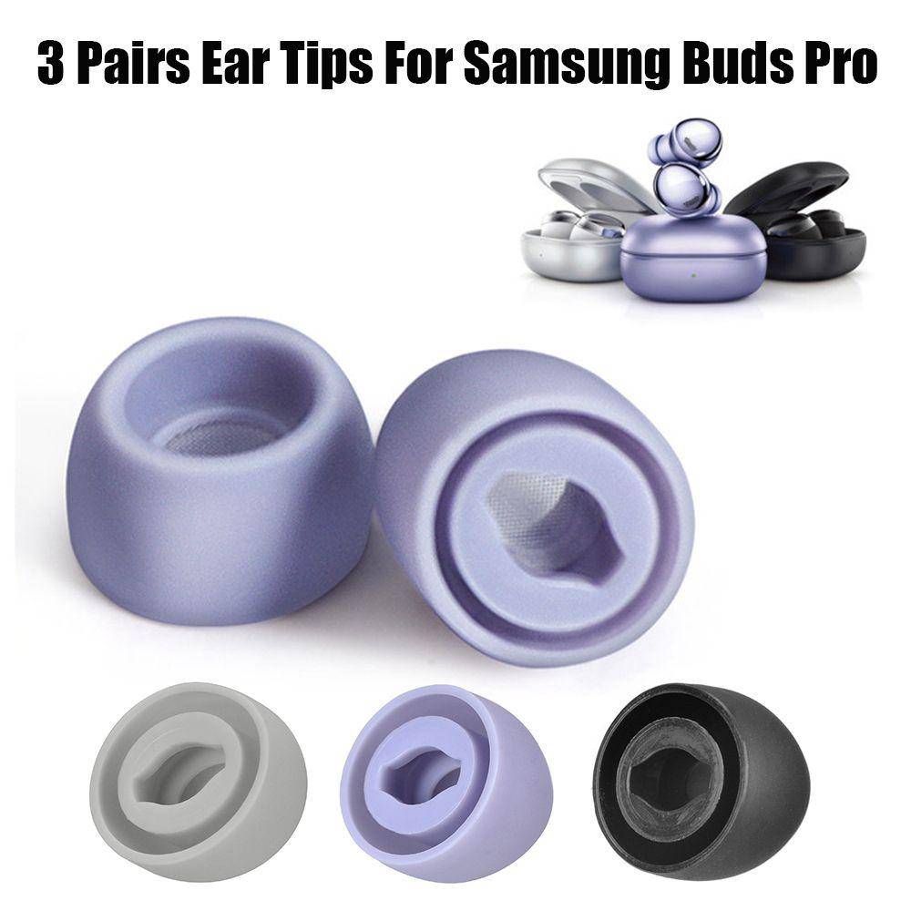 6 st Silikon Öronspetsar för Samsung Galaxy Buds Pro Öronspetsar Äkta Trådlösa Öronproppar Spetsar Öronproppar Hörlurar Silikonfodral Öronkåpa
