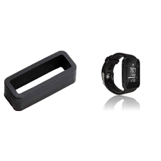 Garmin Forerunner 35 Rem i sort silicone & Gummistrop Remholder, 22 mm