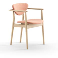 House of Finn Juhl - 109 stol, Clear oiled oak, Cat. 1 Remix 612 - Matstolar - Finn Juhl - Rosa,Träfärgad - Trä/Textilmaterial