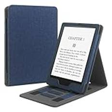 QISUO Stötsäkert fodral med handbälte för Kindle PKindle 11:e 2022 släppt 15 cm C2V2L3 Ebook smart fodral (A7)