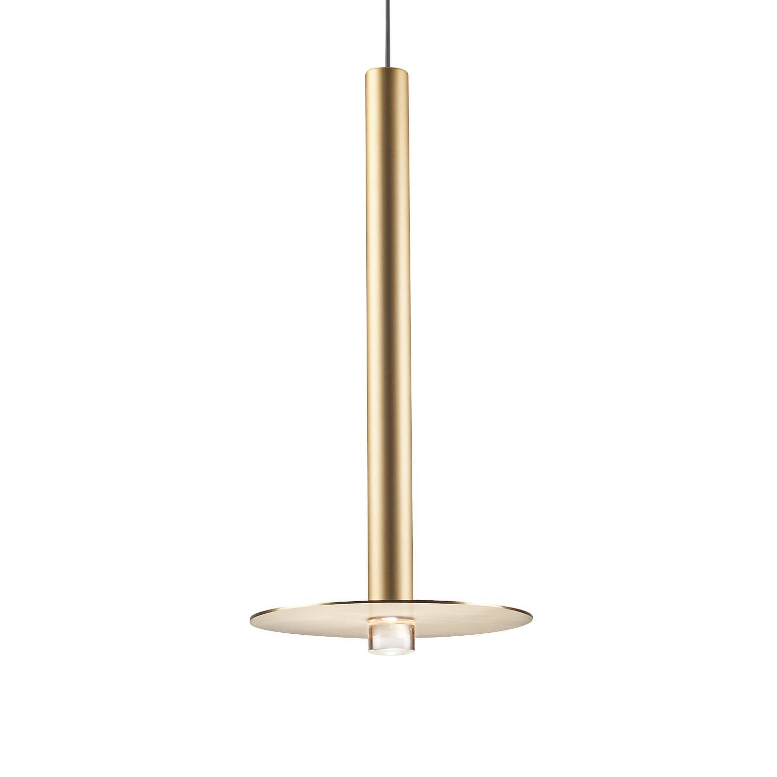 LEDS-C4 Pendellampa Candle, Mässing / guld, Vardagsrum / matsal, Aluminium / grå / zink, Modern