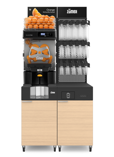 Versatile Star Juice Corner Slim (BH)-BLACK-UE med flaskeholder.