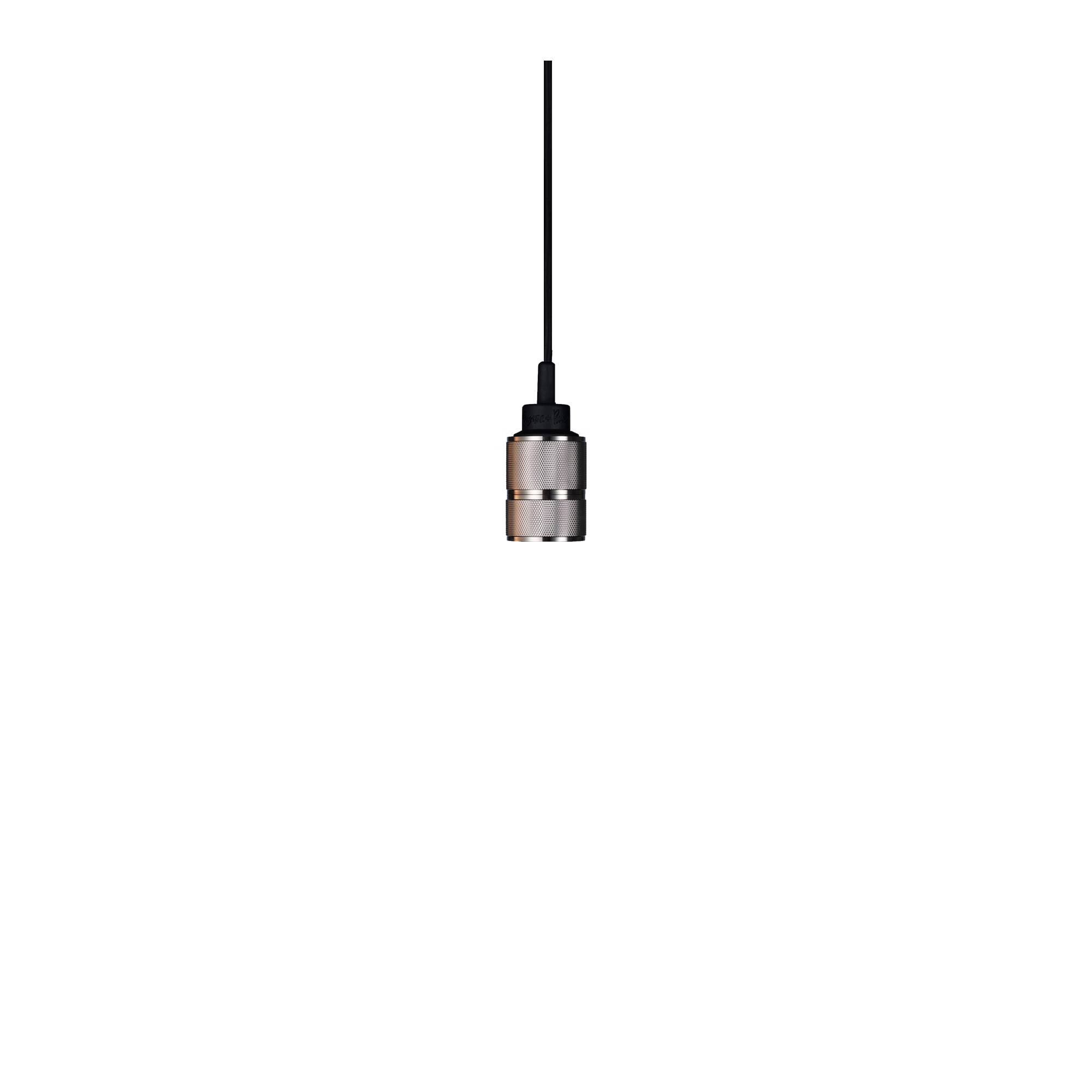 Buster + Punch - Hooked Pendant 1.0 Nude / Steel - 2m - Pendellamper - Massimo Buster Minale - Sort
