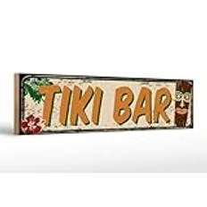 Femer träskylt obs 46 x 10 cm Tiki bar skylt