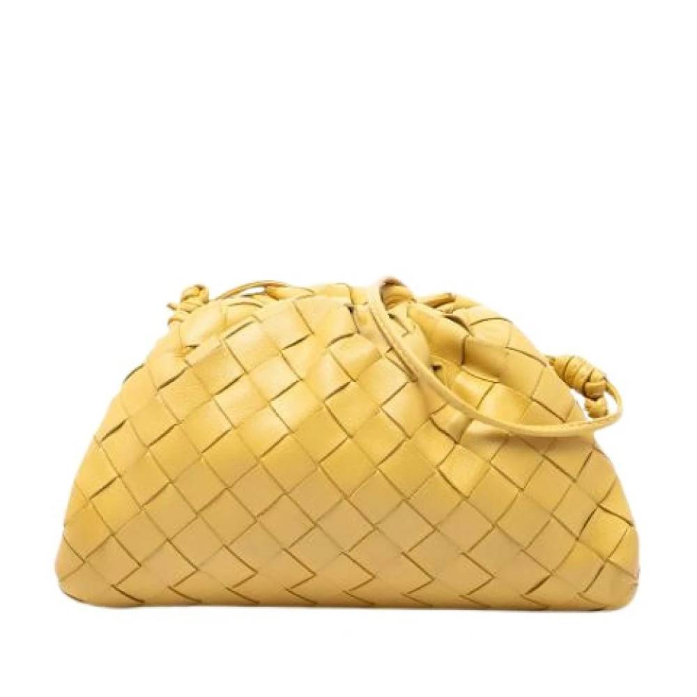 Bottega Veneta Vintage Pre-owned Mini Pouch - Vintage - Dame - Gul - ONE SIZE - Læder