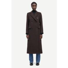 Samsøe Falcon Coat 11104 Dam Kappor Stl. L - Från Magasin - Mole (L)