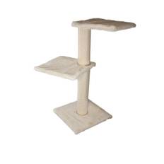 Kradsetræ Mathilde m/2 hylder h 95cm Ø 13cm creme