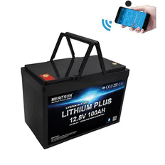 Meritsun 12,8v 100Ah Litiumbatteri P04  Bluetooth (#8), Meritsun