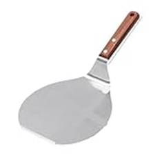 Pizzaspade pizzaspade metall non-stick pizzaskala med trähandtag tårtlyftare, överföringsbricka för hemmagjord bakning pizzabröd 16,5/10/12 tum för bakning hemlagad pizza (16,5 cm)