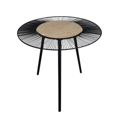 Metalbord sort 42*44 cm