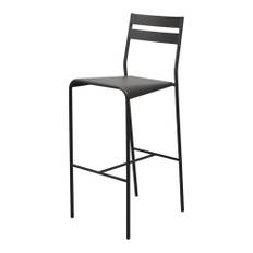 Fermob - Facto Bar Stool Liquorice 42 - Barstolar utomhus - Patrick Jouin - Svart - Metall