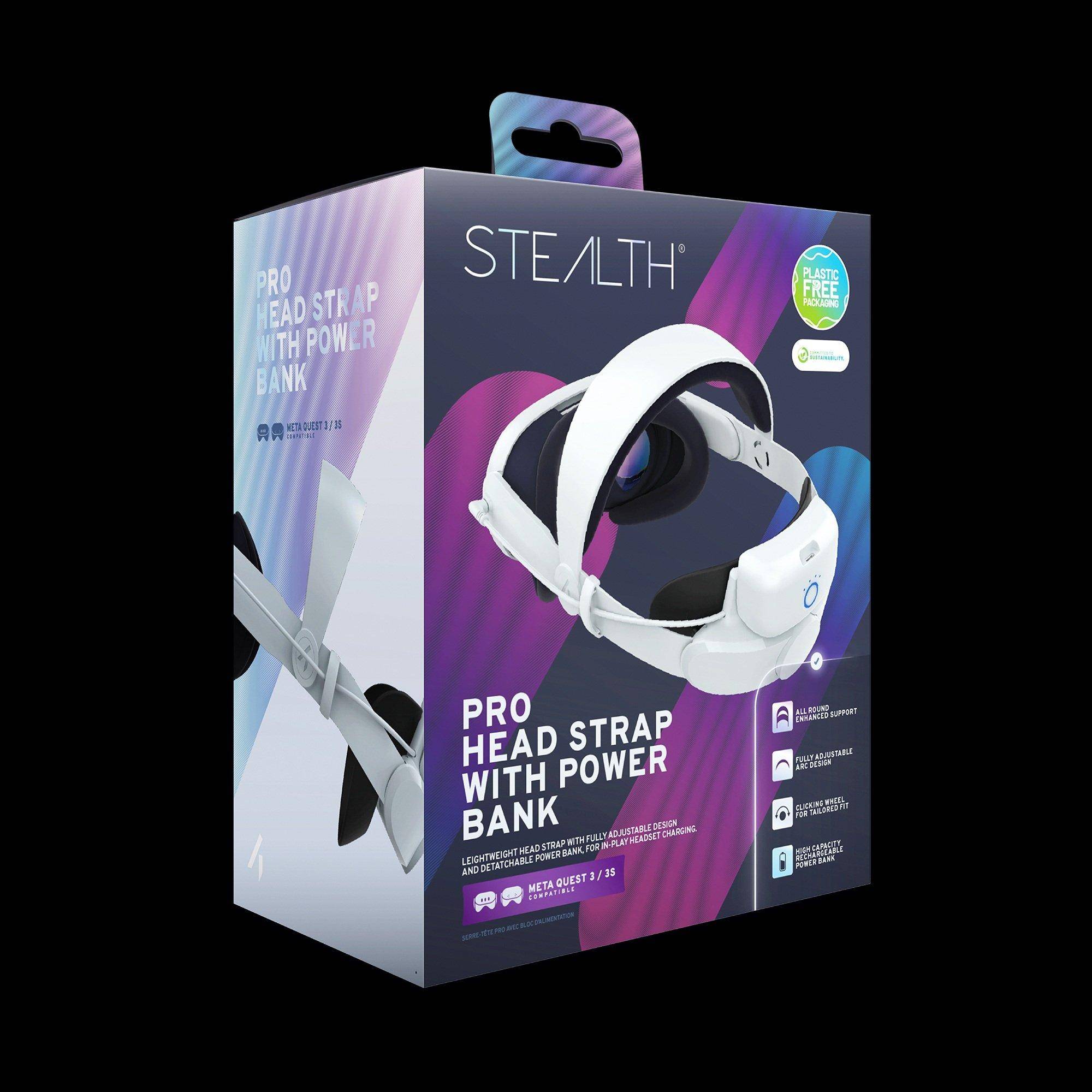 Stealth Pro Head Strap With Power Bank For Meta Quest 3 & 3S