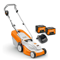 Stihl RMA 235 plæneklipper inkl batteri og lader + 1 ekstra batteri