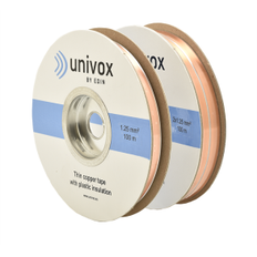 Univox kobbertape 25 x 0,1 mm, 100 meter, 2,5 mm2