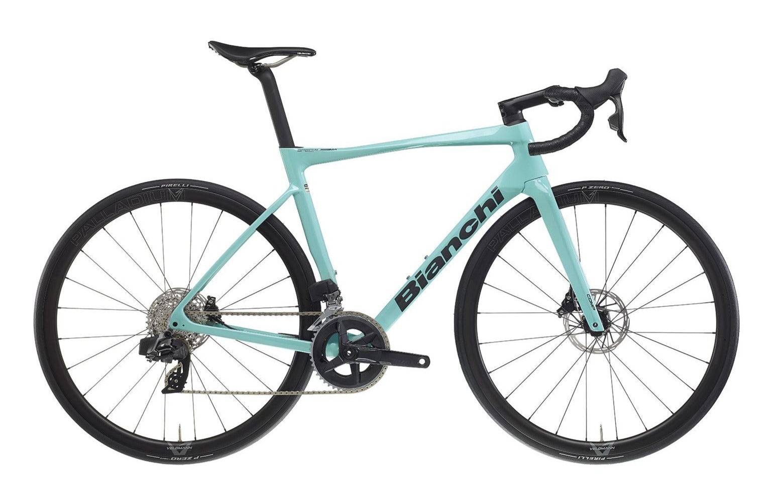 Bianchi Specialissima COMP 2024 - Shimano Ultegra Di2 2x12sp - Velomann Palladium 33mm - 023 / 55 / B9: Grafite-Celeste Metallico