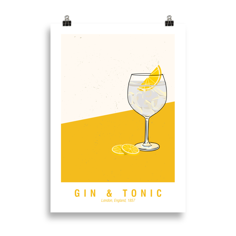 The Gin & Tonic Poster (50x70 cm)