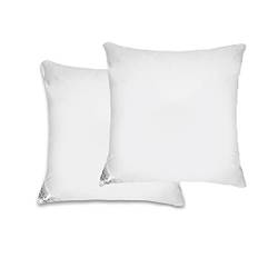 Mayaadi-Home Set med 2 kuddar 80 x 80 cm | 1 600 g fyllning, 70 % dun 30 % fjädrar | 100 % naturligt överdrag av bomull | optimal kudde för sömn | HS7 dunkudde