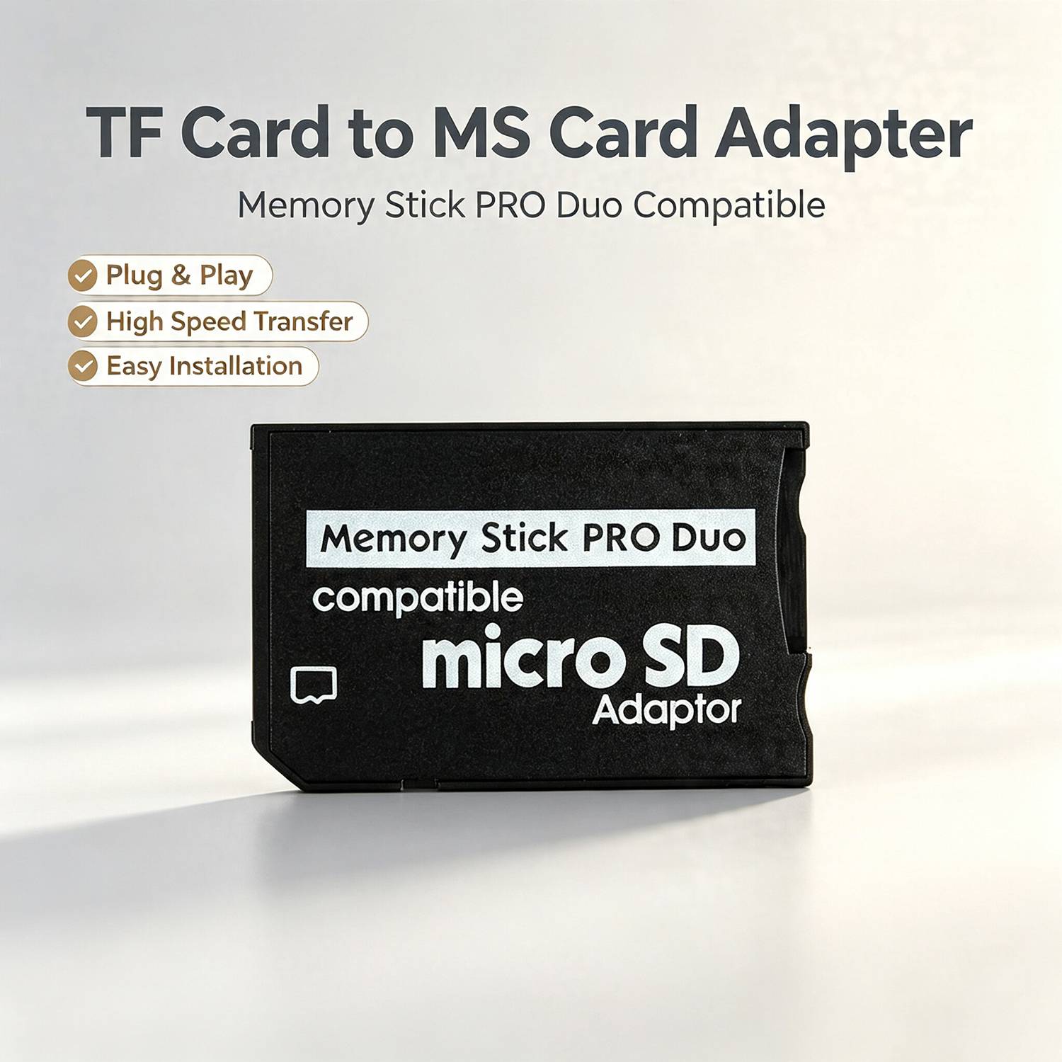 MINI Memory Stick SDHC TF to MS Pro Du Adapter for PSP Camera MS Pro Duo Card Reader High-Speed Converter