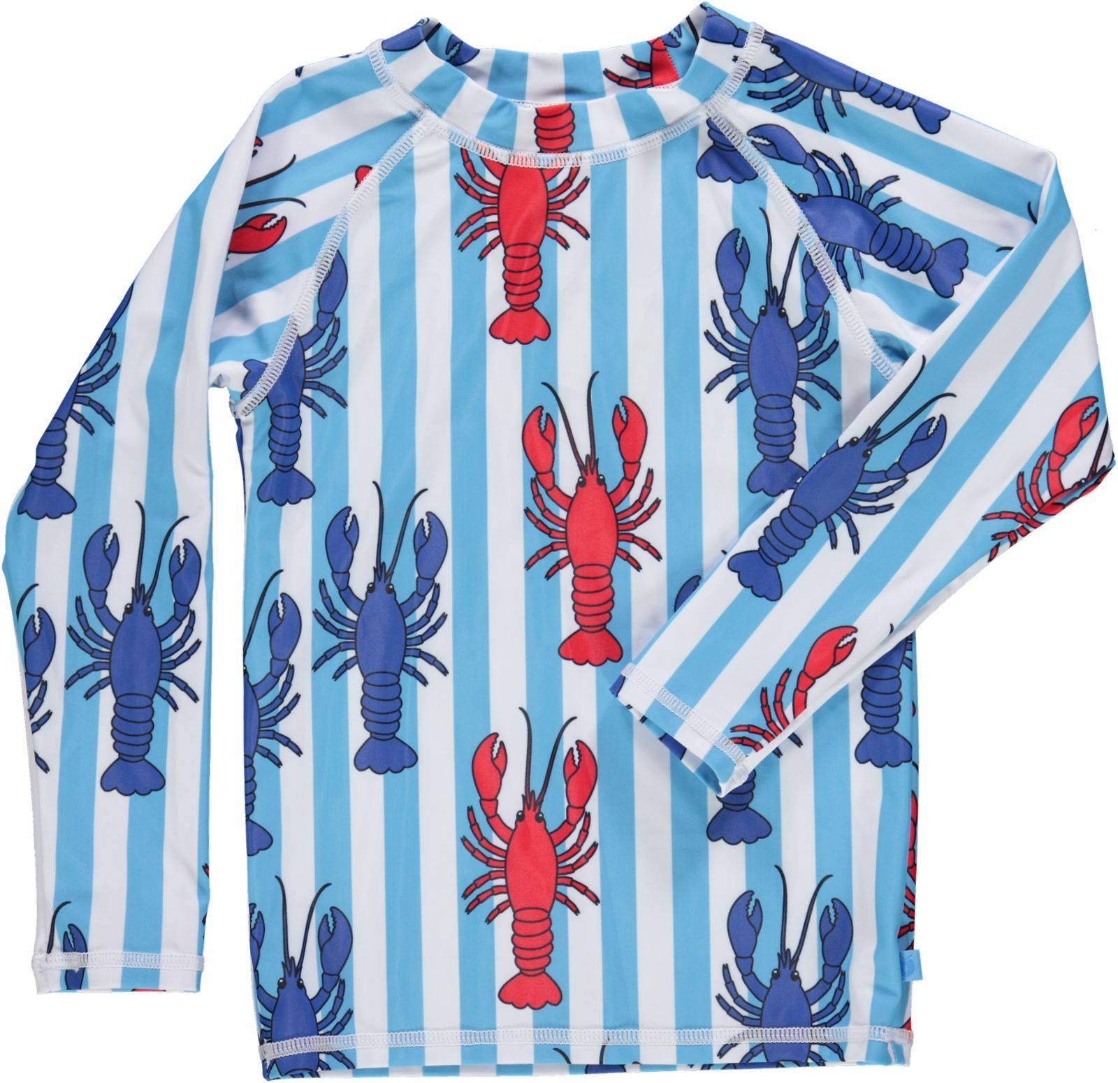 UV bluse til børn med lange ærmer og krebs - Blue / 11-12