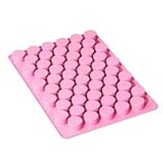 Chocolate Mold, Homemade Cupcake Baking Maker Supply, Non Stick 55-Cavity Silicone Cake Baking Cylinder Molds for Wax, Resin, Clay, Ice, Candy Making, Pastry Decorating, Kitchen