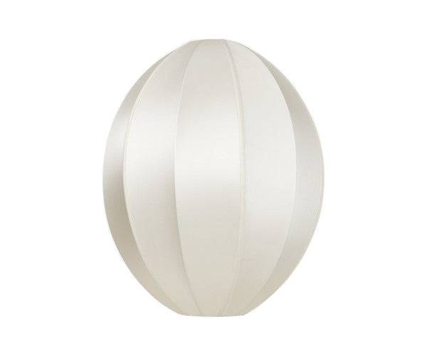 Oi Soi Oi Oval Silk skærm - offwhite - 54x44 - inkl fatning - Hvid.