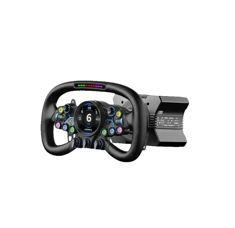 MOZA R9 Direct Drive Wheel Base - V3 + Vision GS Steering Wheel Bundle
