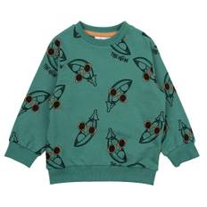 The New Siblings GOTS Neo Sweatshirt Bottle Green 92 cm  Grön  92 cm  man