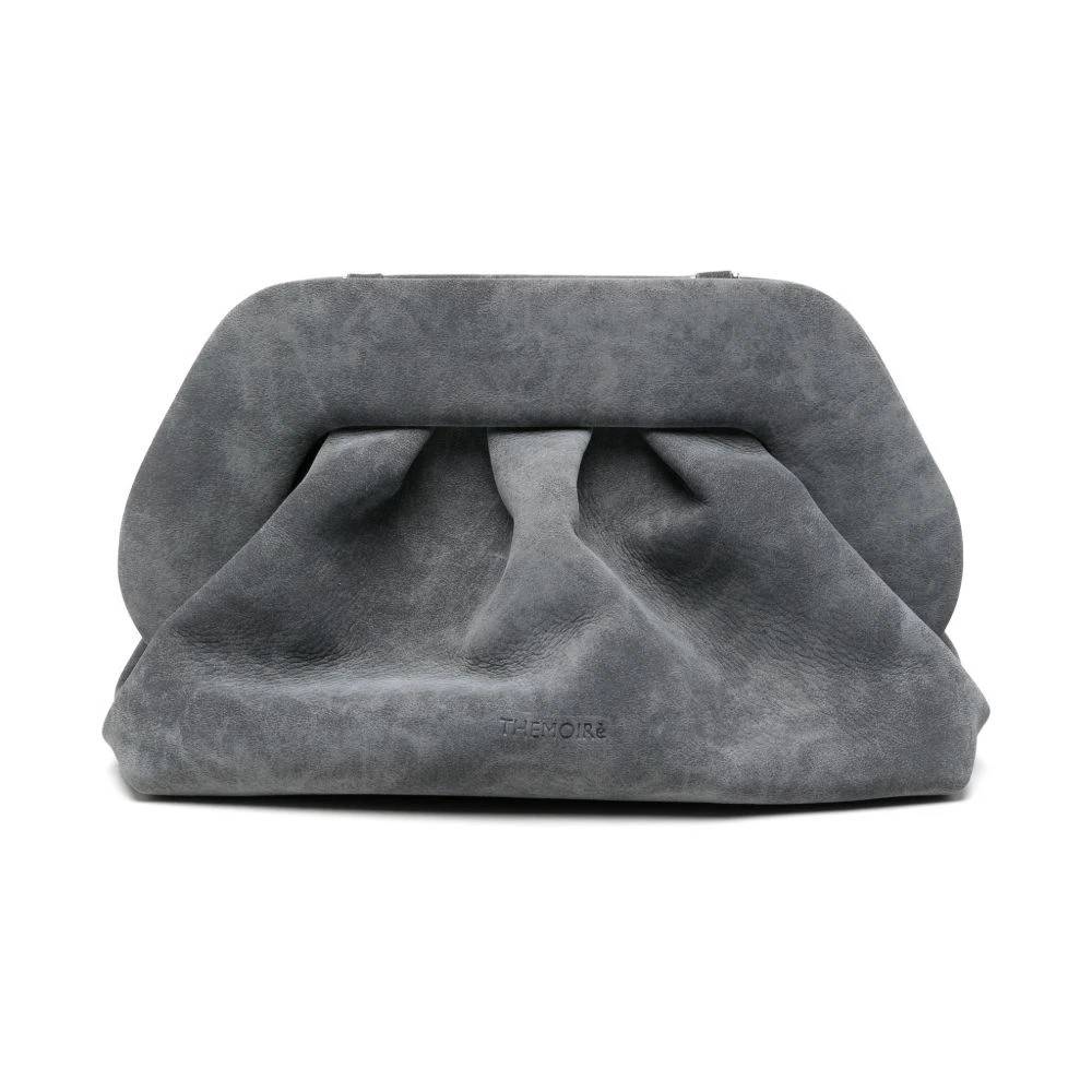 THEMOIRè Ruched Clutch - Tasker - Dame - Grå - ONE SIZE -