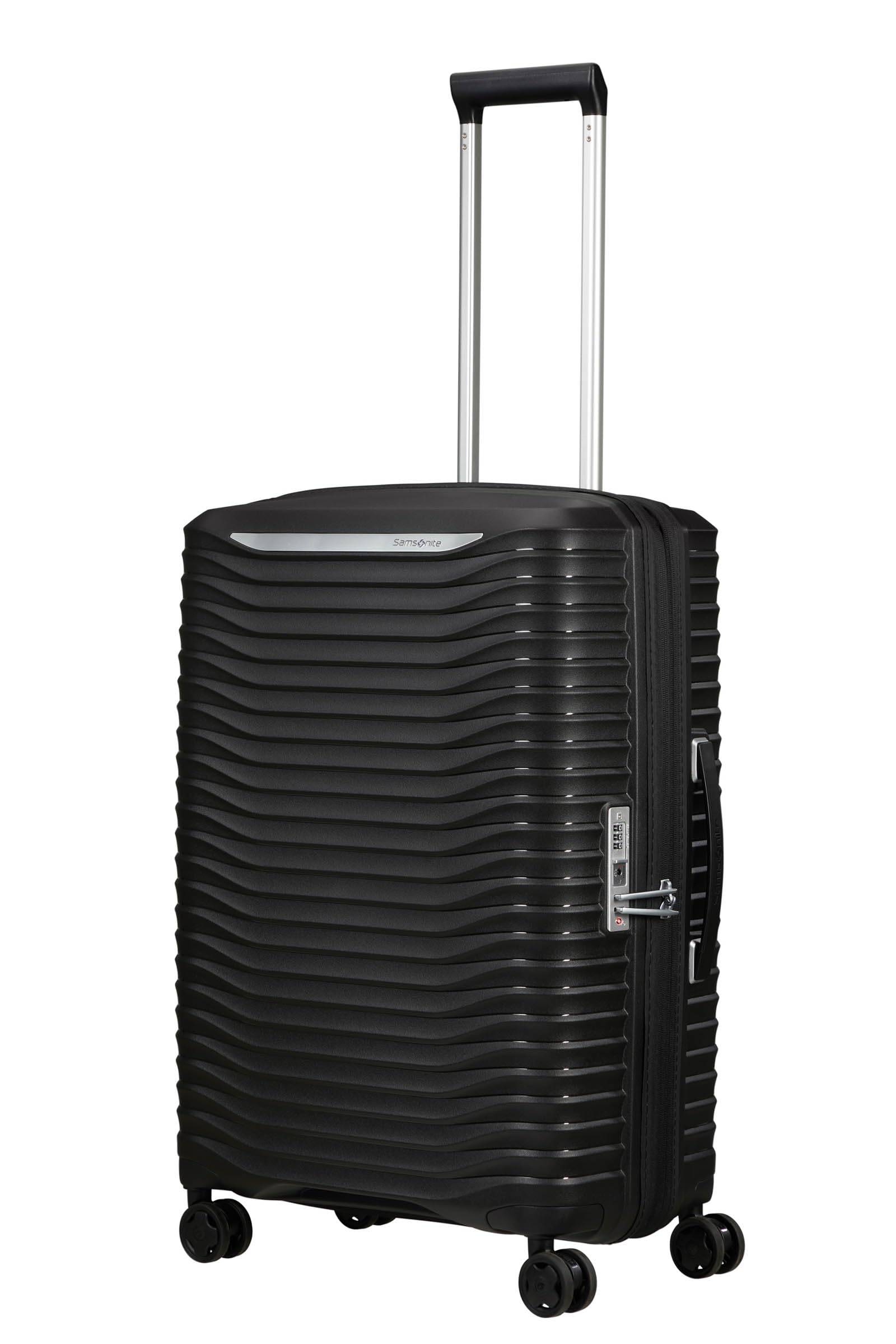 Suitcase Carry Case Upscape UPSCAPE Spinner 68 M Size Medium Lightweight Expandable 68cm Black [Samsonite] 75/83L 3.1kg svart