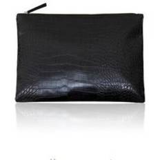 Hisuely kvinnor clutch handväska pu läder clutch väska nitar märke retro dam kuvertväska bolsa feminina sa - Svart