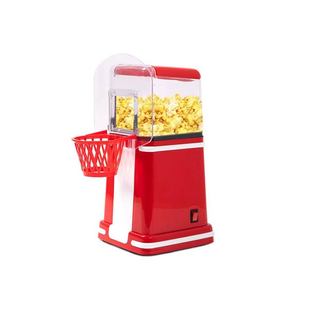 Popcorn Machine Hot Air Popcorn Popper Maker Automatisk Smör Snack Apparat för Hemmakök Film Jul (Storbritannien)
