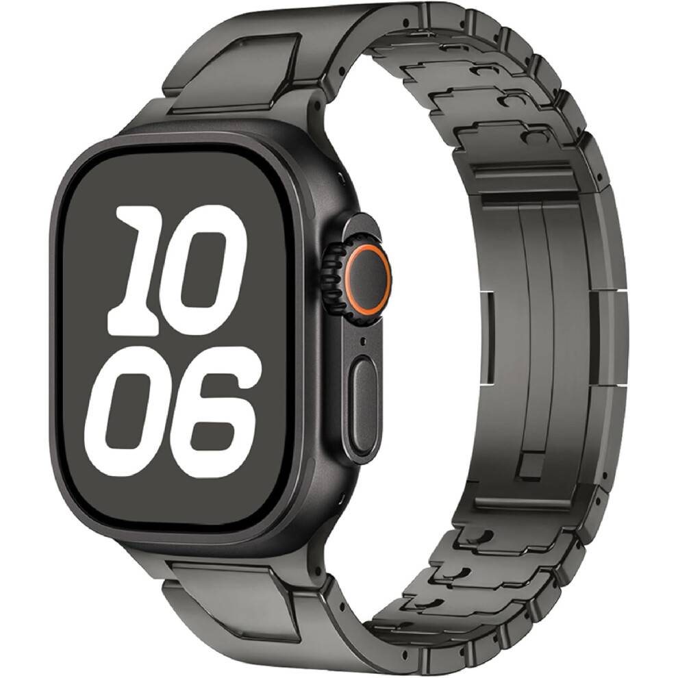XiHAMA Titanium-rem kompatibel med Apple Watch 49 mm–42 mm, iWatch Ultra2/Ultra/SE/2/SE/10–1