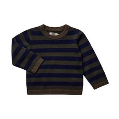 Magasin Strikka RWS Wool & Cashmere Baby Pullover Str 24 mdr / 92 cm Cashmere Dark Green Stripe Strik