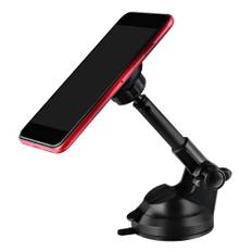 Universal Car Office Mobile Phone Magnet Retractable Holder Bracket Mount StandMagnet Black