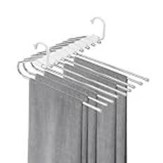 Pants Hanger Space Saving, 9-Layer Pants Hanger - Rymdbesparande rostfritt stål byxor hängare - Multifunktionsgarderobsklädningsrum arrangör för slipsar, byxor, kjolar, halsdukar