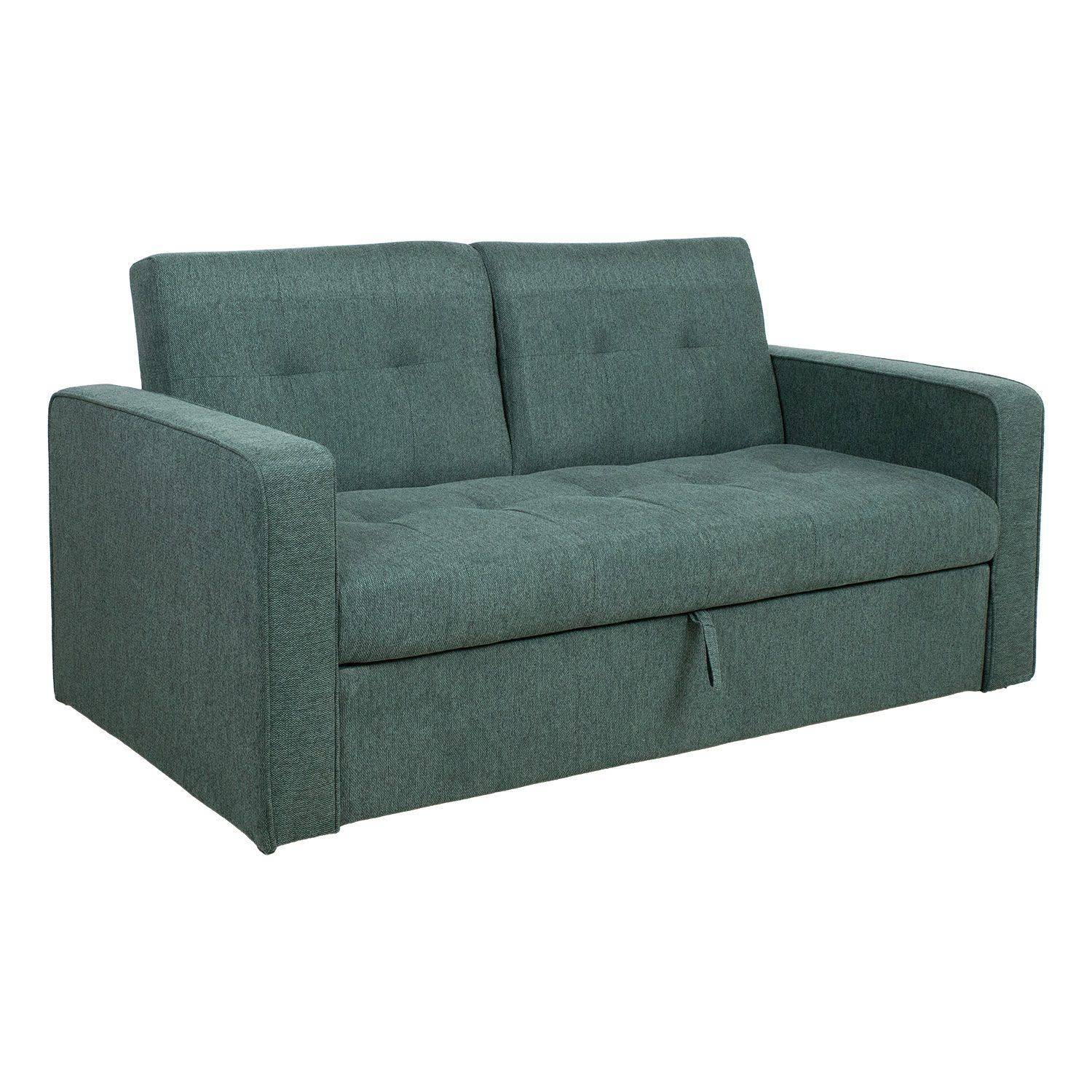 Bäddsoffa Jorge 2-sits - grön 2 sits Grön Tyg